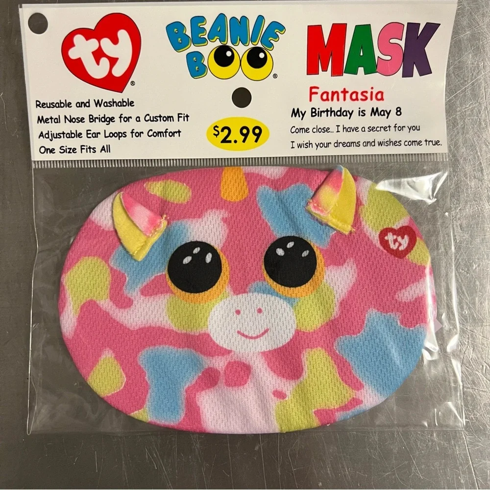 Ty Beanie Boo Face Masks Set of 3